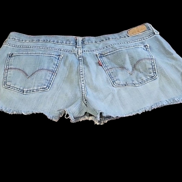 Levis Denim Blue Women's Shorts - Picture 2 of 4